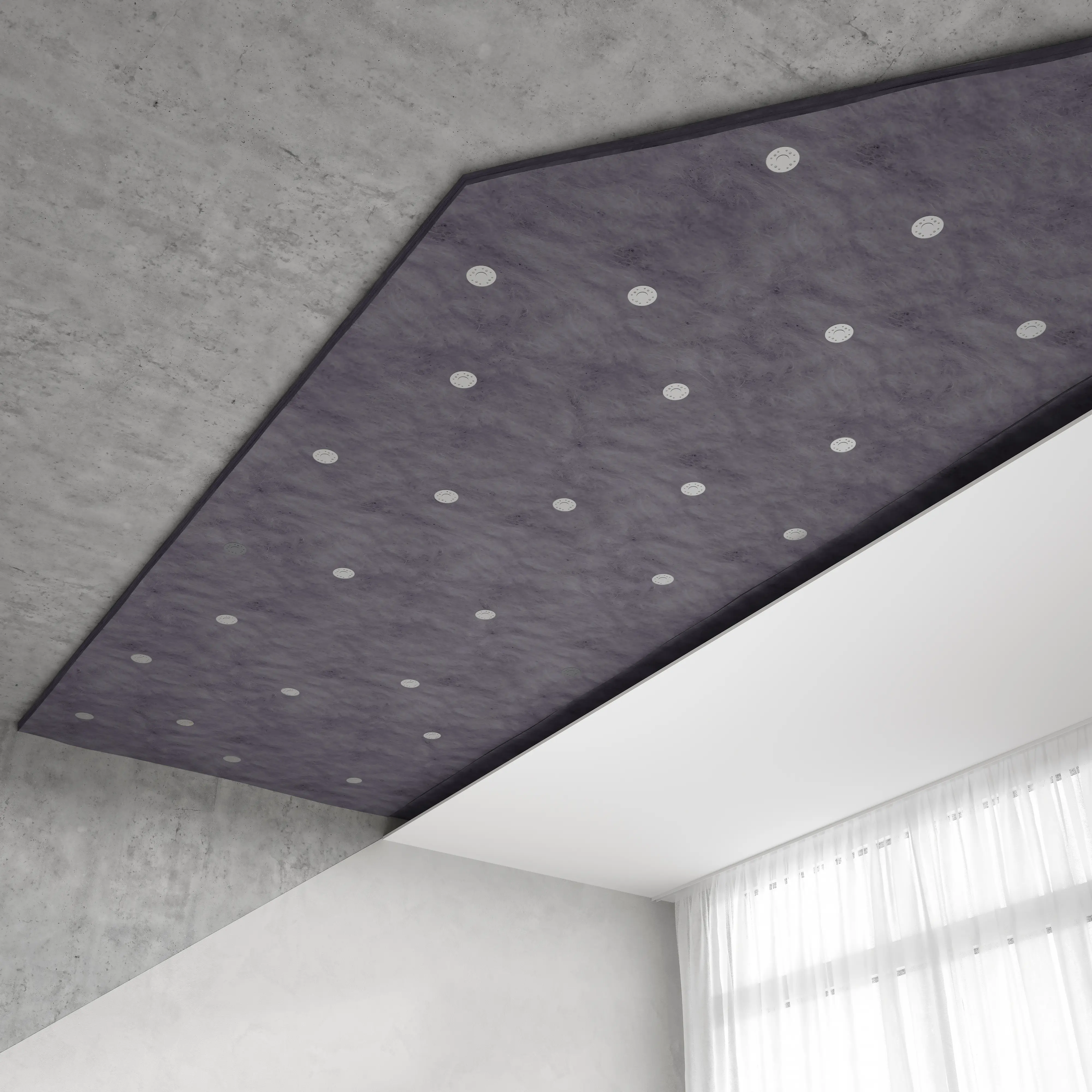 Стандарт М Бескаркасная звукоизоляция потолков